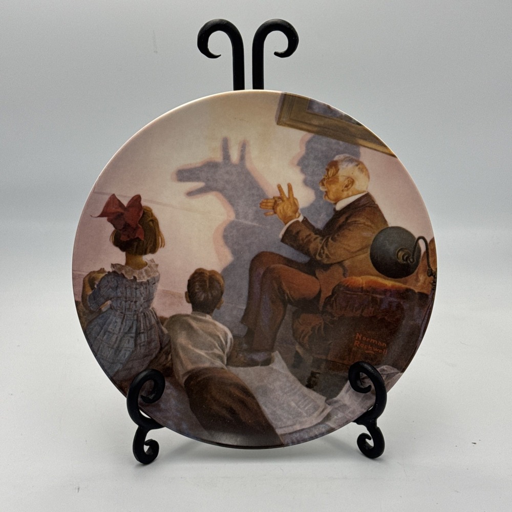 The Shadow Artist by Norman Rockwell Limited Edition Plate